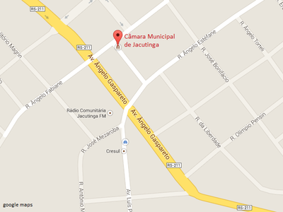 Mapa da Câmara de Jacutinga